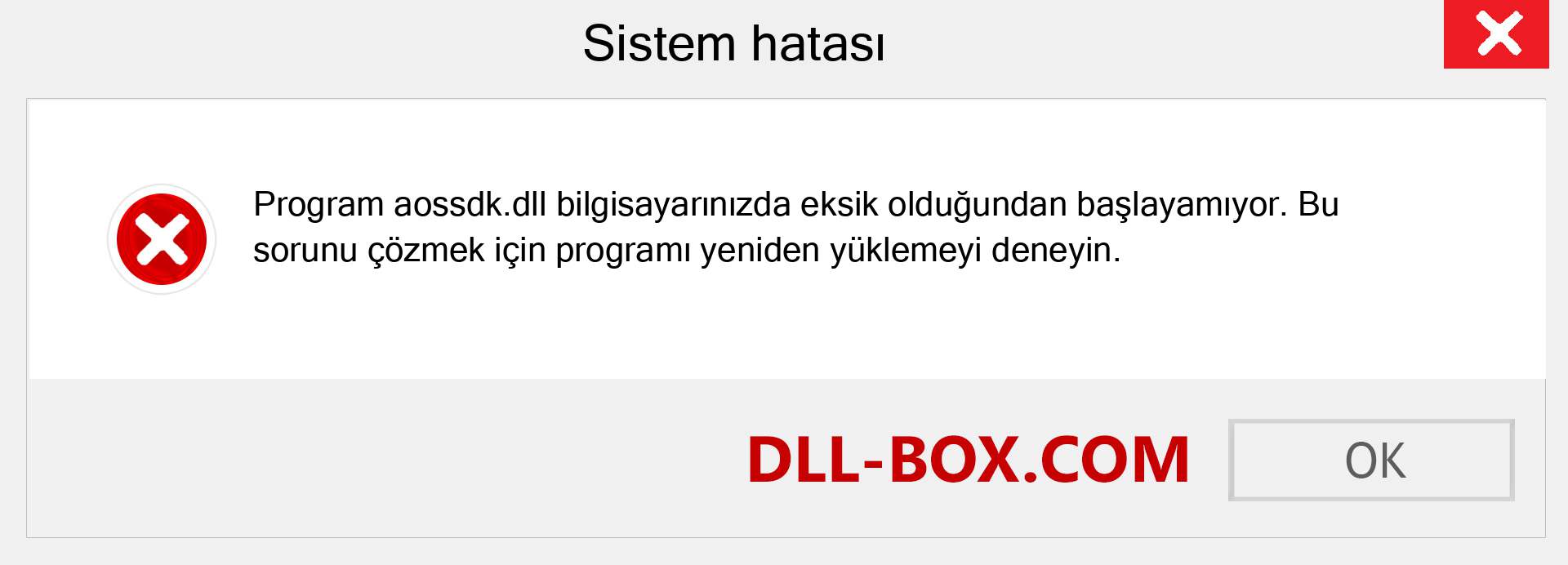 aossdk.dll dosyası eksik mi? Windows 7, 8, 10 için İndirin - Windows'ta aossdk dll Eksik Hatasını Düzeltin, fotoğraflar, resimler